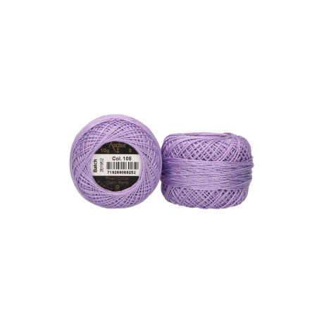 Anchor Pearl Cotton nº 8, cor 108 lilás Anchor Pearl Cotton nº 8, cor 108 lilás